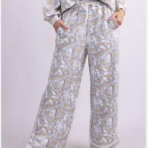 Simply Southern Gray and Tan Lounge Pants